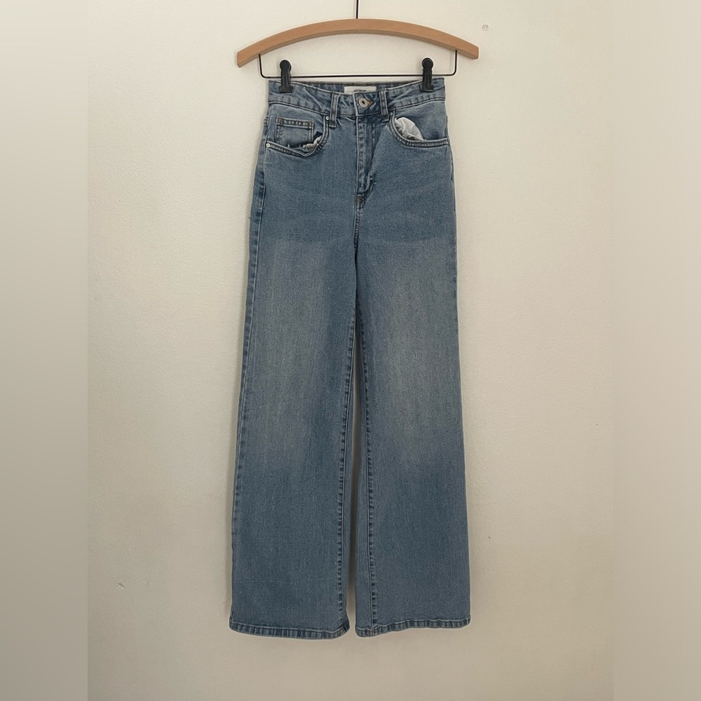 COTTON ON stretch wide leg jean